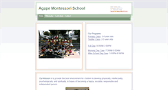 Desktop Screenshot of agapemontessori.org
